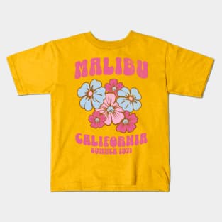 Malibu California 1971 Vintage Retro Summer Kids T-Shirt